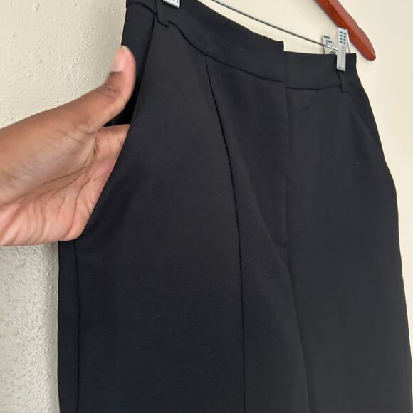 Topshop Black High Waisted Split Leg Pants US Size 4 - Picture 3 of 9